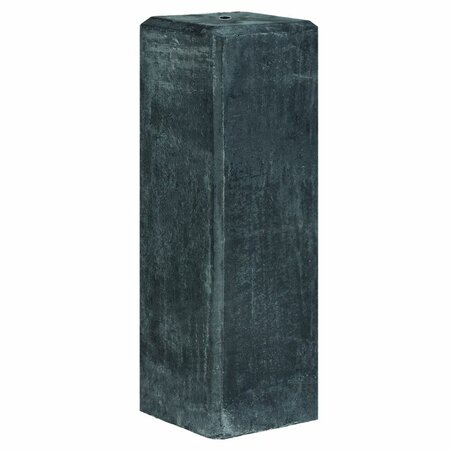 Betonpoer XXL grote vellingkant antraciet 22 x 22 x 40 cm, M20