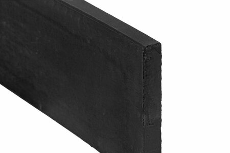 Beton-onderplaat Zwart gecoat 24 x 3,5 cm Glad