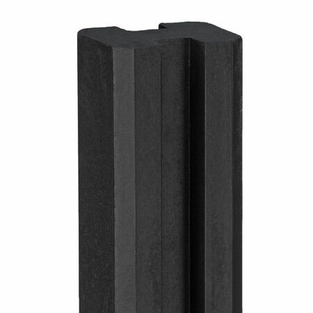 Beton-sleufpaal Vecht zwart gecoat 10 x 10 cm